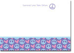 Note Cards by iDesign - Hearts & Peace (Camp)